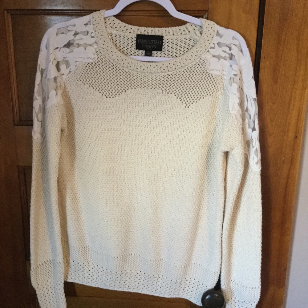 Absolutely Creative Worldwide Lace Texture Sweater